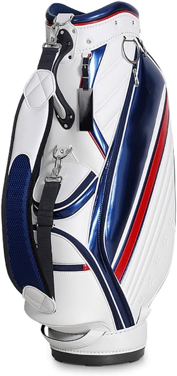 Leather Portable Lightweight Golf Club Cart Bags Golf Club Carry Bags Golf Stand Bags for Men Women