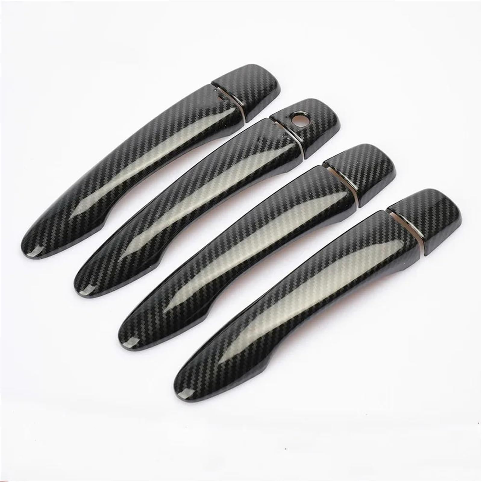 KJHOPY Car Door Handle Cap Decorative Outer Cover Shell for Nissan for Qashqai J11 2014-2020 Exterior Door Handle(Style1)