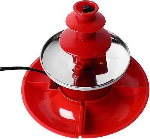 Miniatura 9 de Zunate Fuente de fondue de chocolate de 3 niveles, máquina calentadora eléctrica de chocolate inoxidable, fuente de chocolate profesional y fuente