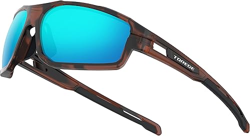 TOREGE Gafas de sol polarizadas para hombres y mujeres, deportes, pesca, ciclismo, correr, trekking, gafas de sol TR31