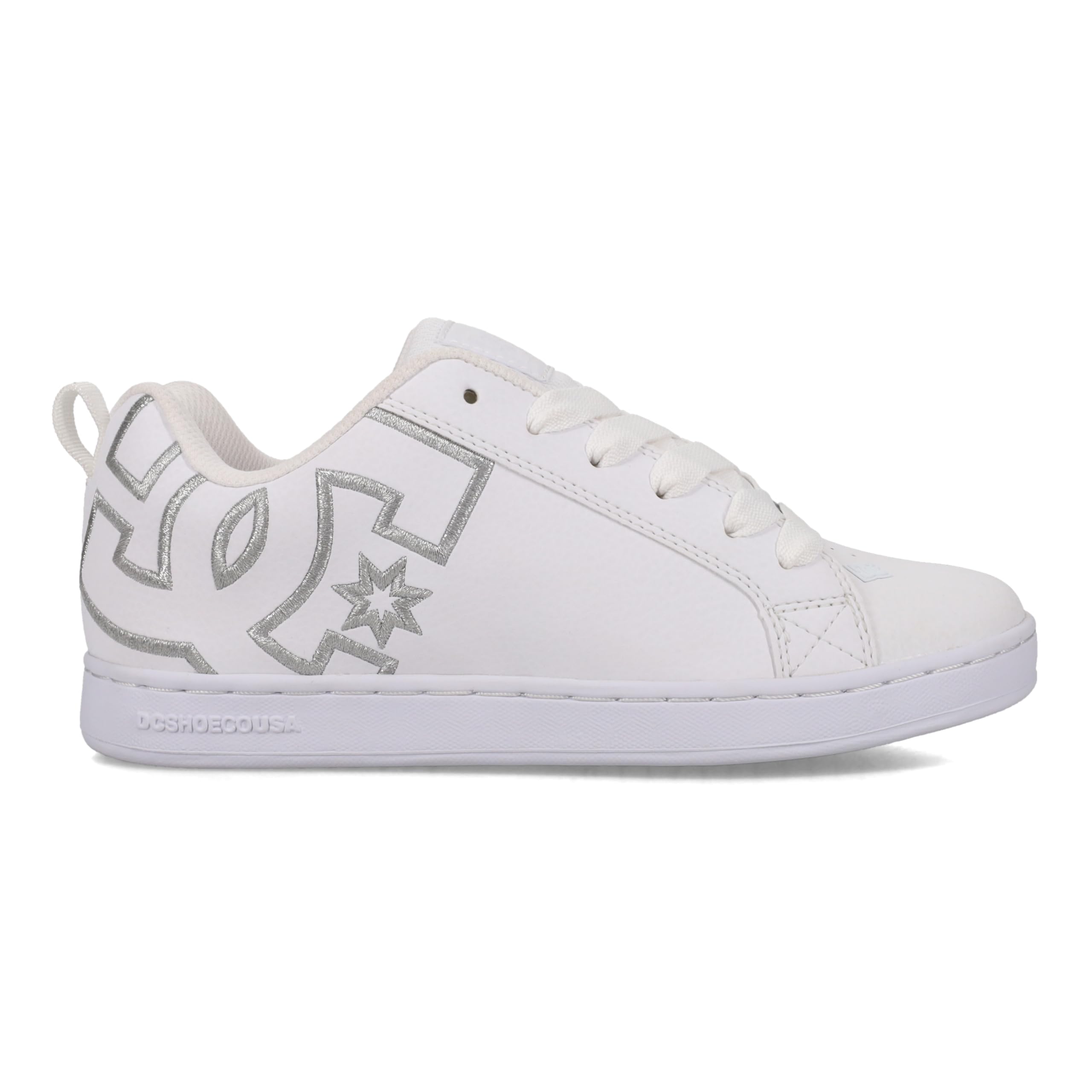 DC Court Graffik, scarpe da skate da donna, colore bianco/argento (White/M Silver), 39 EU