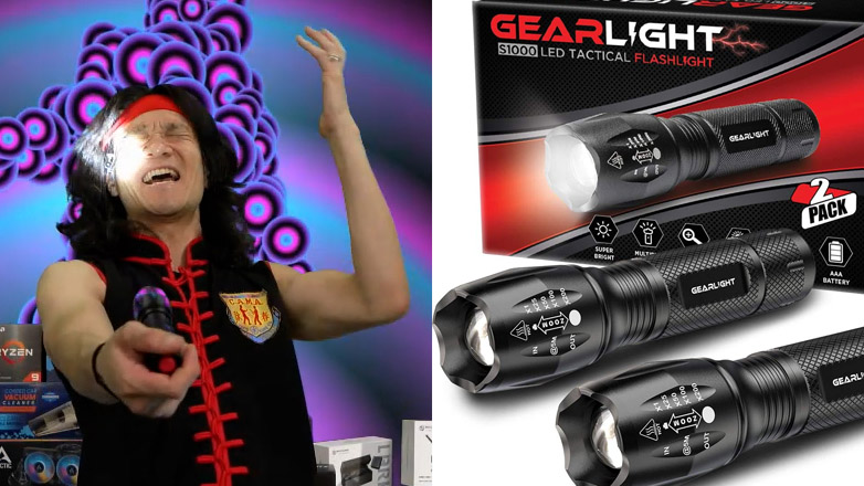 Watch GearLight S1000 2-Pack LED Tactical Flashlight DEMO & REVIEW on Amazon Live