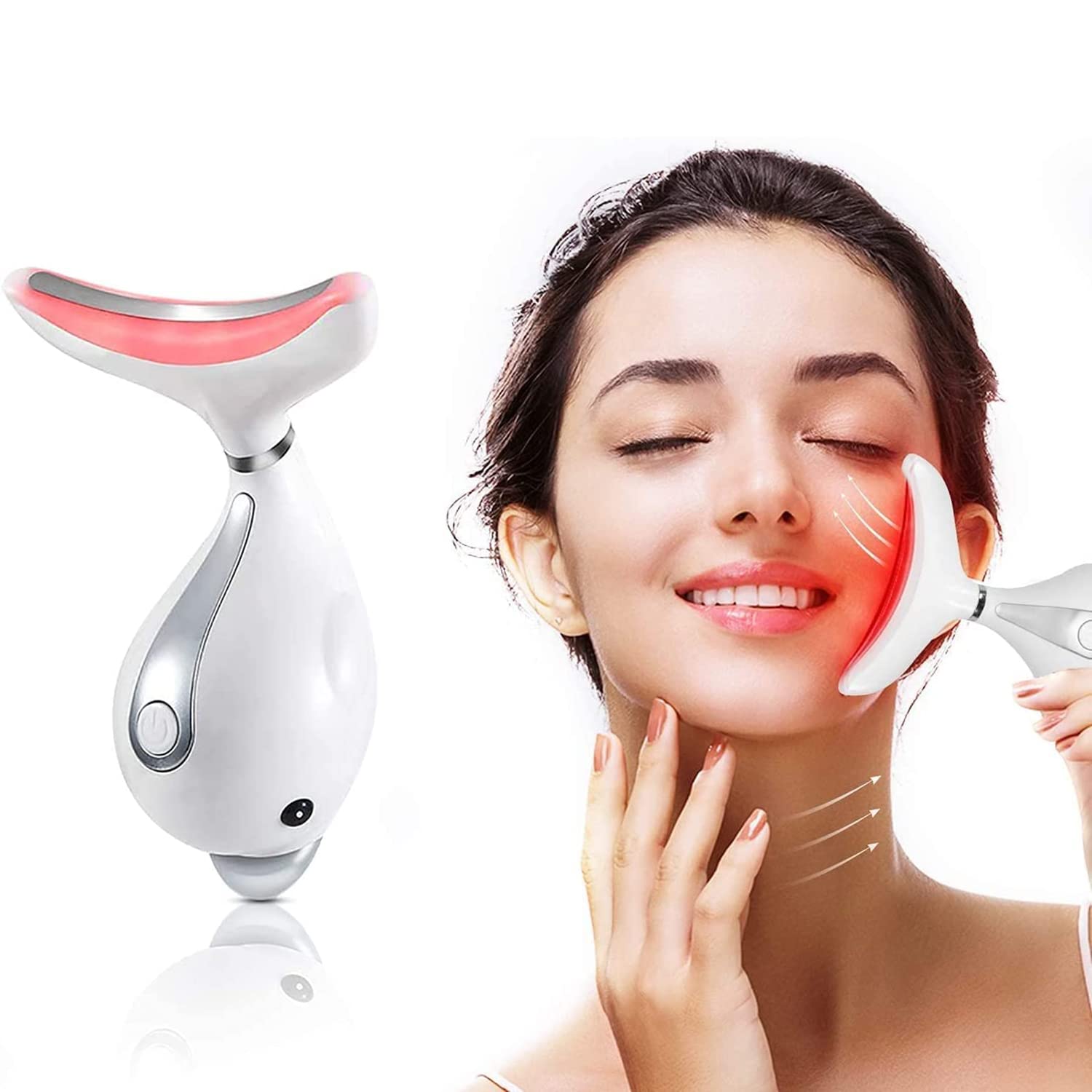 Sponsored Ad – X spring Anti Aging Neck Device, Face Massager for Tightening and Lifting, Microcurrent Neck Massager, USB Rechargeable 3 Modes Heat High Frequency Vibration Anti Wrinkles Facial Device for Skin