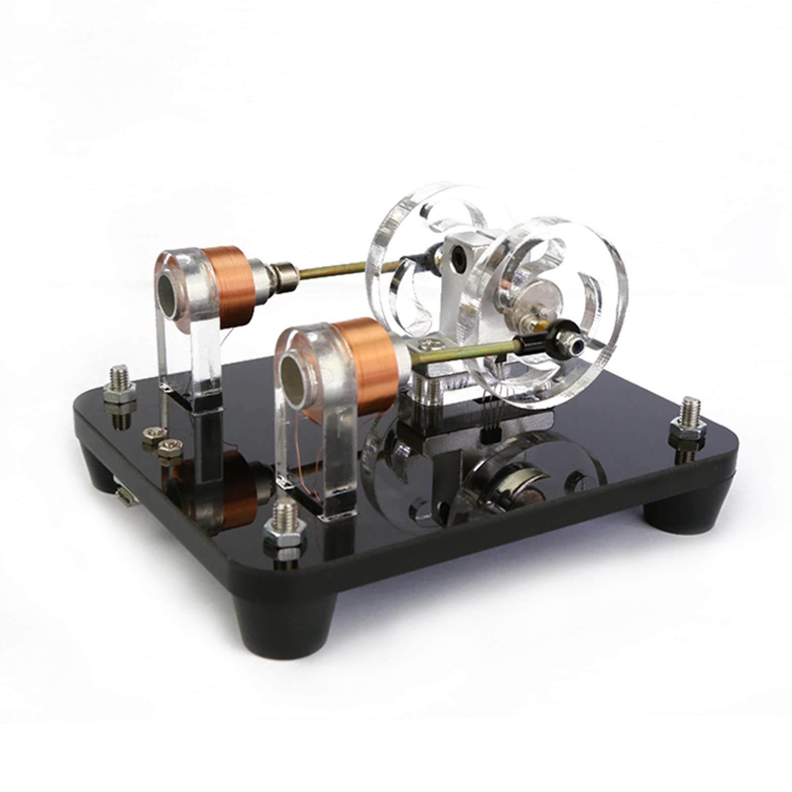 CcacHe Moteur Bedini à Mouvement Alternatif sans balais, Instrument d'expérimentation Scientifique à Mouvement Pseudo-perpétuel (Double Bobine)