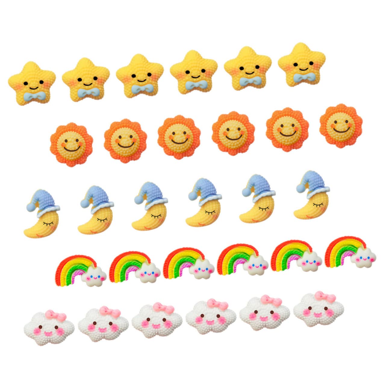 HOMSFOU 3 Sätze Dekorative Pinnnadeln Form Von Sonne Mond Sternen Und Niedliche Pushpins Für Fotos Pinnwände Und Korktafeln Für Büro Und Zuhause 30 Stück * 3