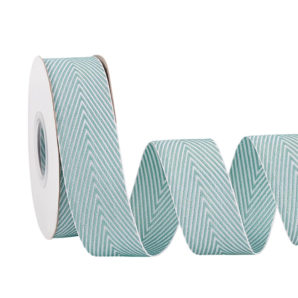PH PandaHall 9.84 Yards Twill Tape Ribbon 1 Inch Wide Polyester Striped Webbing Strap Elegant Twill Ribbon for Sewing Crafting Gift Wrapping Home
