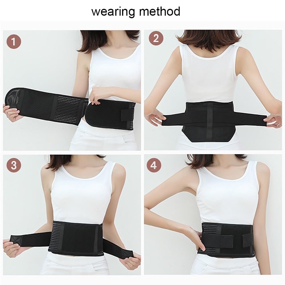 Cinturón De Soporte Lumbar For Deportes O Trabajo Relacionado con El Dolor De Espalda Lumbar Escoliosis Hernia De Disco Ciática For Hombres Y Mujeres (Size : S)