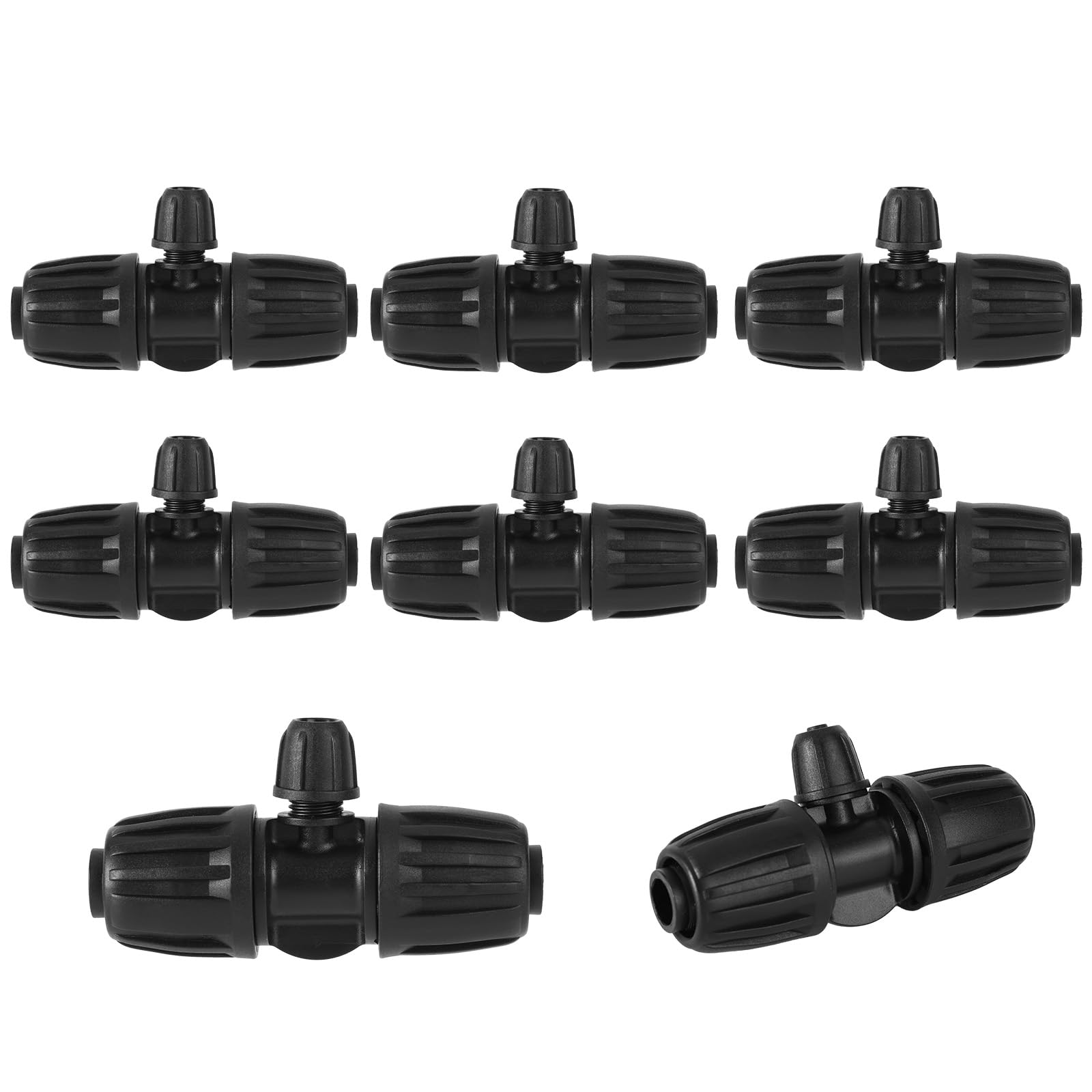 Fukaisu 8pcs 1/2'' to 1/4'' Drip Irrigation Fittings, Premium Drip Line Irr