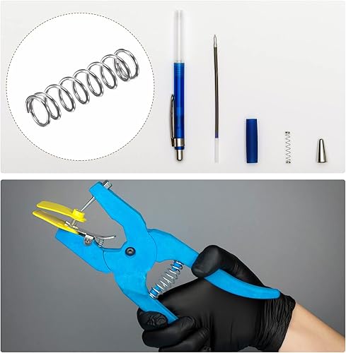 Miniatura 19 de METALLIXITY Resortes de compresión (0.020 x 0.118 in de diámetro exterior, 0.787 in de longitud libre) 20 unidades, resorte de extensión de acero