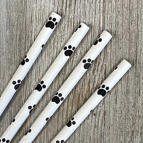 Pitillos de papel con huellas de perro 50 unidades miniatura 6