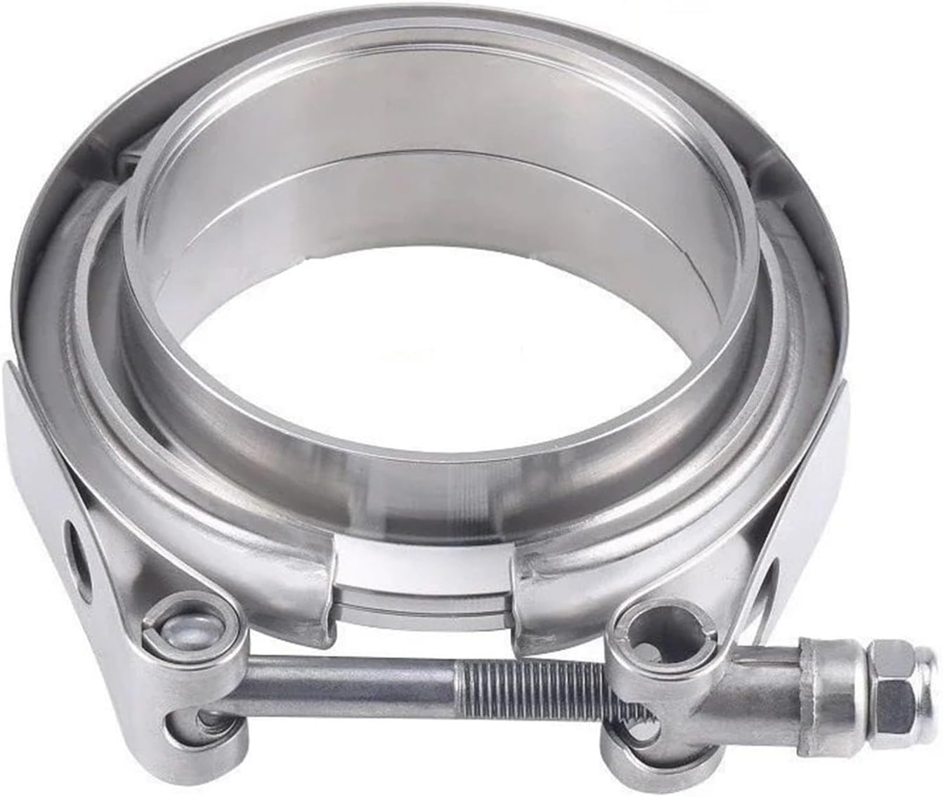 V Band Clamp Male Female Exhaust Flange 304 Stainless Steel Turbo Muffler Pipe Kits Release Car Accessories(89mm 3.5 inch)