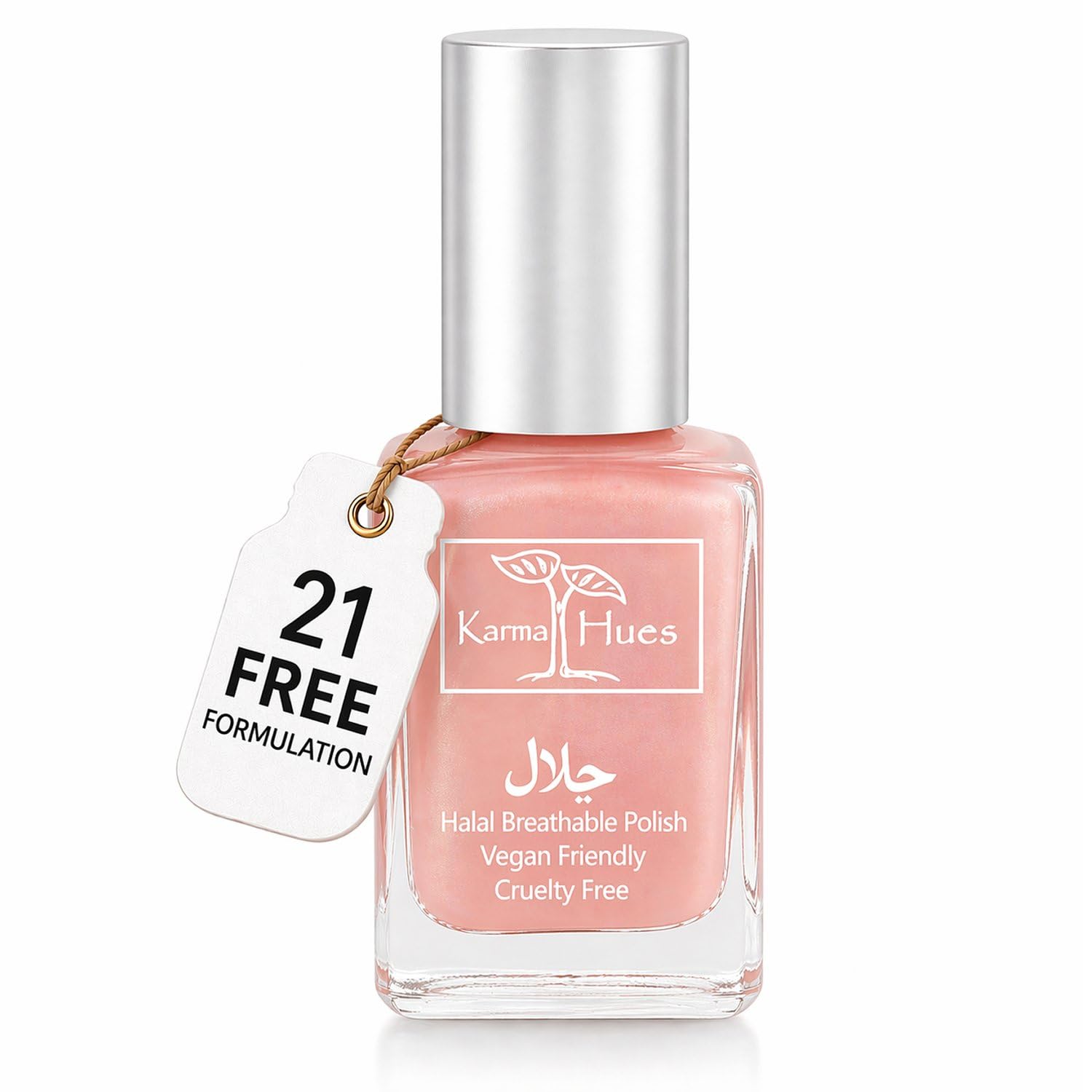 Esmalte de uñas natural orgánico Karma, pintura de uñas no tóxica, vegana y sin crueldad (PRIMER BESO)