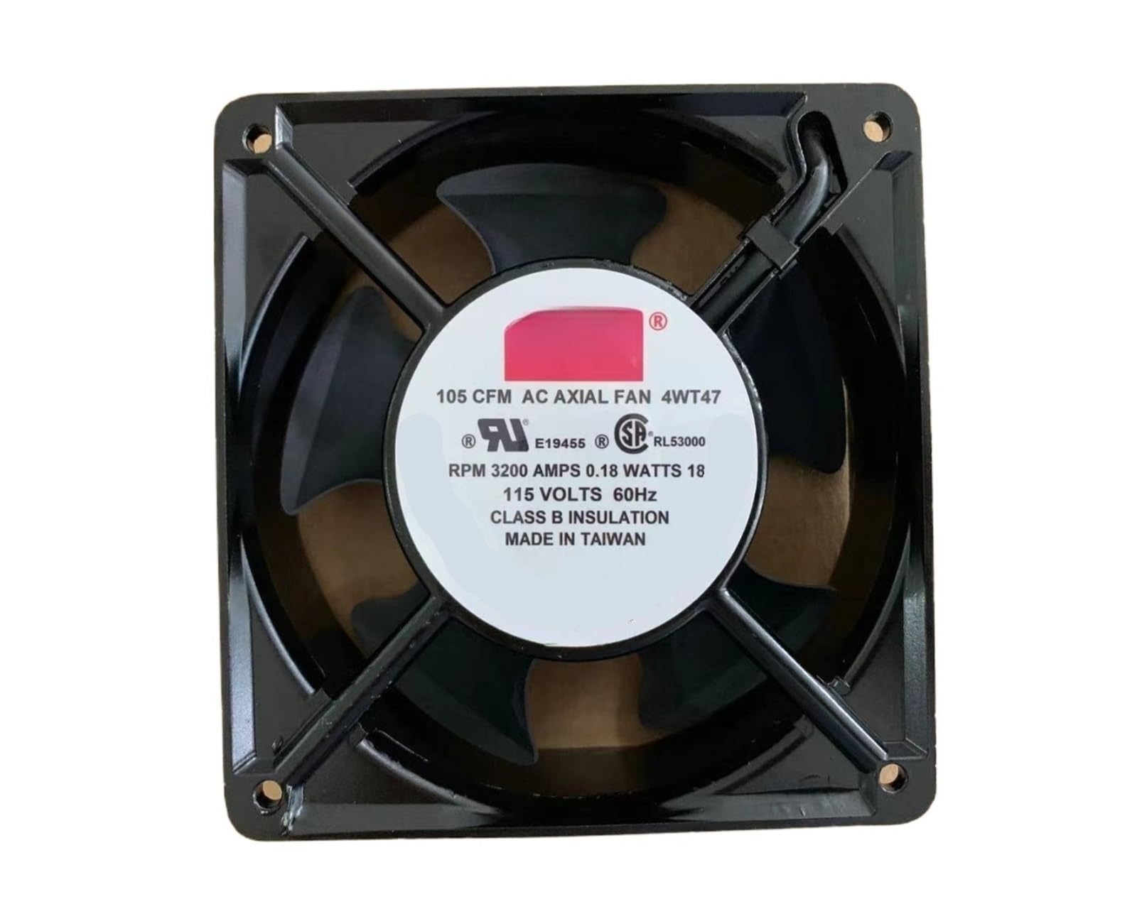 Ventilateur 4WT47 115 VCA extraction air monophasé 105 pi3/min boîtier