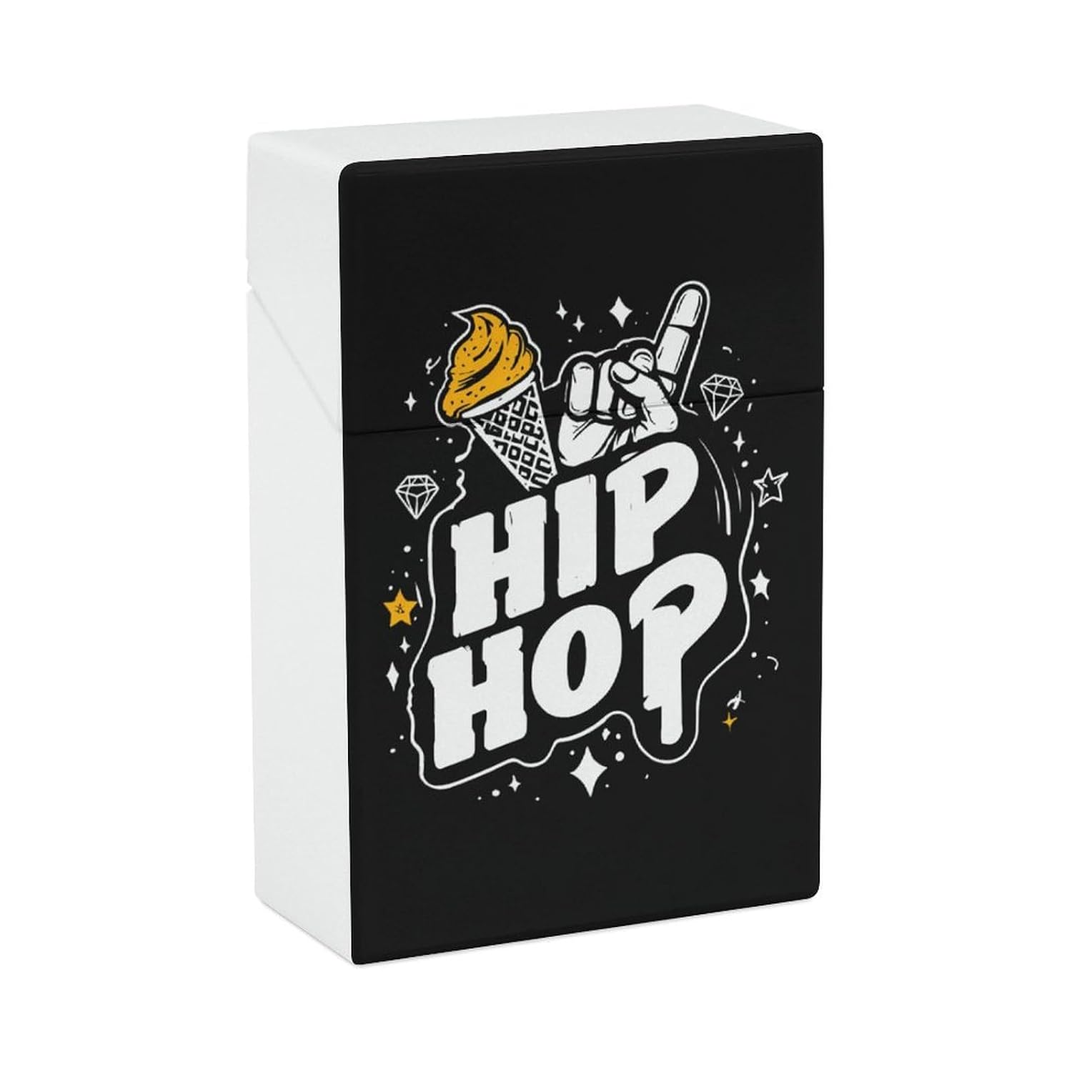 Hip Hop Music Unisex Cigarette Case Holder Reusable Waterproof Protective Box