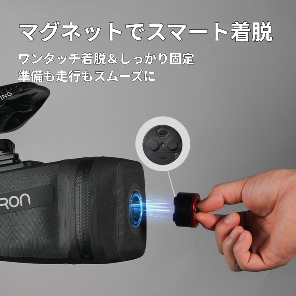 Gaciron ライト付サドルバッグ　BIRD NEST-200 Gaciron (ガシロン) ライト付サドルバッグ BIRD NEST-200
