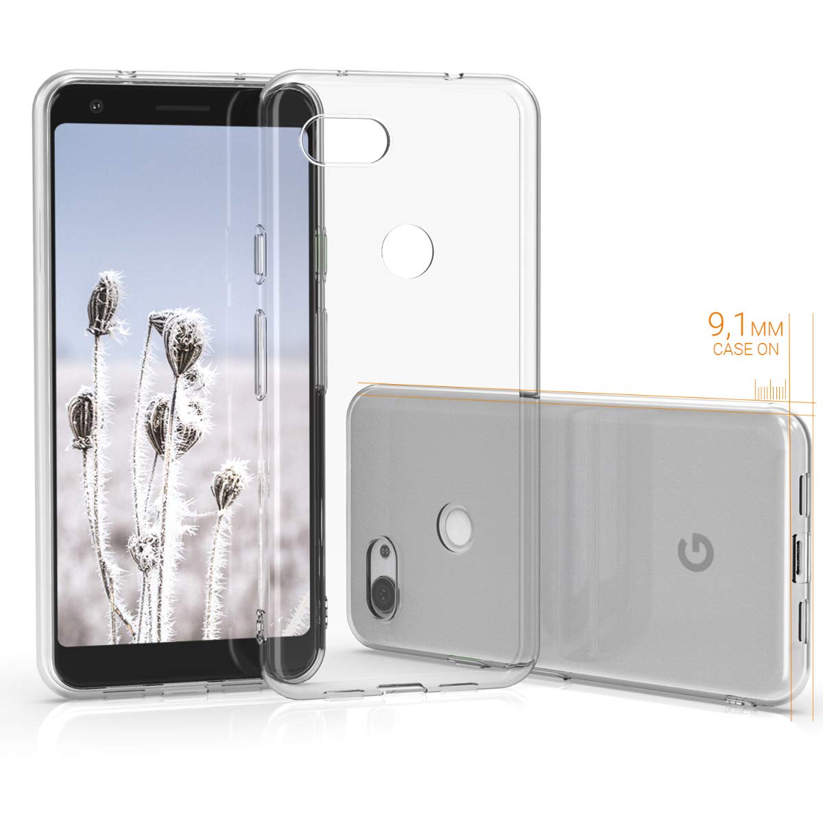 AICEK Handyhülle Für Google Pixel 3 – Transparente TPU-Schutzhülle, Kristallklar, Stoßfest
