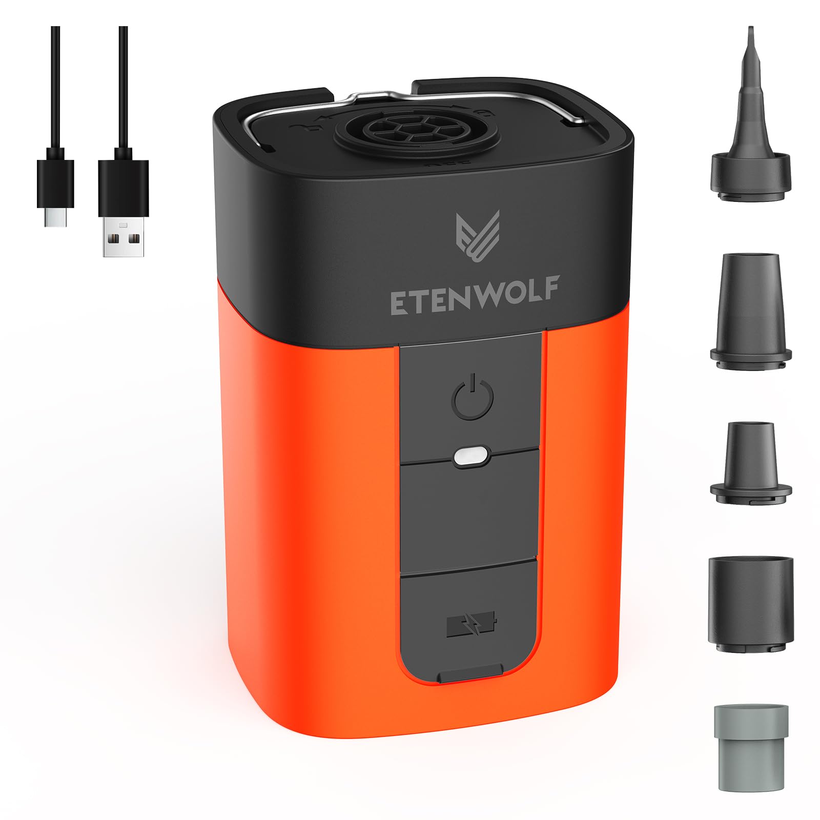 ETENWOLF AIR 5 Air Pump for Inflatables, 5200mAh Portable Electric Air Pump