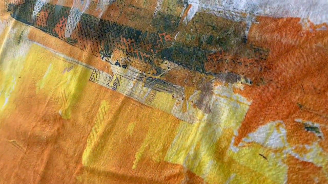 Tapete moderno abstracto azul y amarillo 150x210 cm miniatura 7
