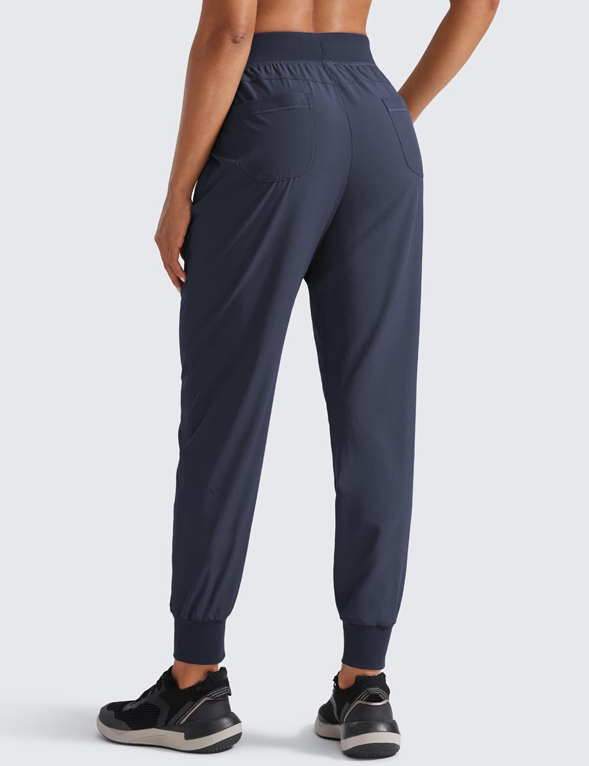 CRZ YOGA Women's Lightweight Workout Joggers 27.5" - Travel Casual Outdoor Running Athletic Track Hiking Pants with Pockets - Image 2