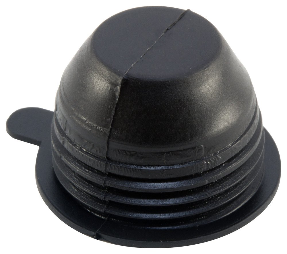 Caplugs HETV-16 HETV Series Flexible Vinyl External Thread Plug, Flex500, To Plug Thread Size 1-5/16", ID 1.281" x Depth 0.875", Protective Closure, Black, Pack of 40 (ZETV16Q2)