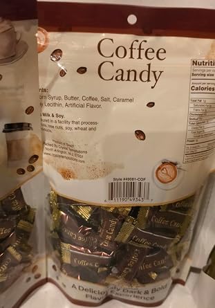 Candy Cafe Coffee Candy Brazilian Flavor 12 oz, 2 Bags