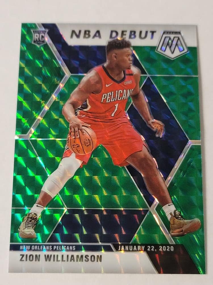 Basketball NBA 2019-20 Panini Mosaic Green #269 Zion Williamson RC NM Near Mint Pelicans