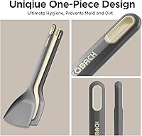 Vista 5 de 2 Pack Silicone Spatula, Heat Resistant 600°F Silicone Spatulas Set,Turner & Slotted Spatula for Non Stick Frying Pan, Food Grade Kitchen Utensils