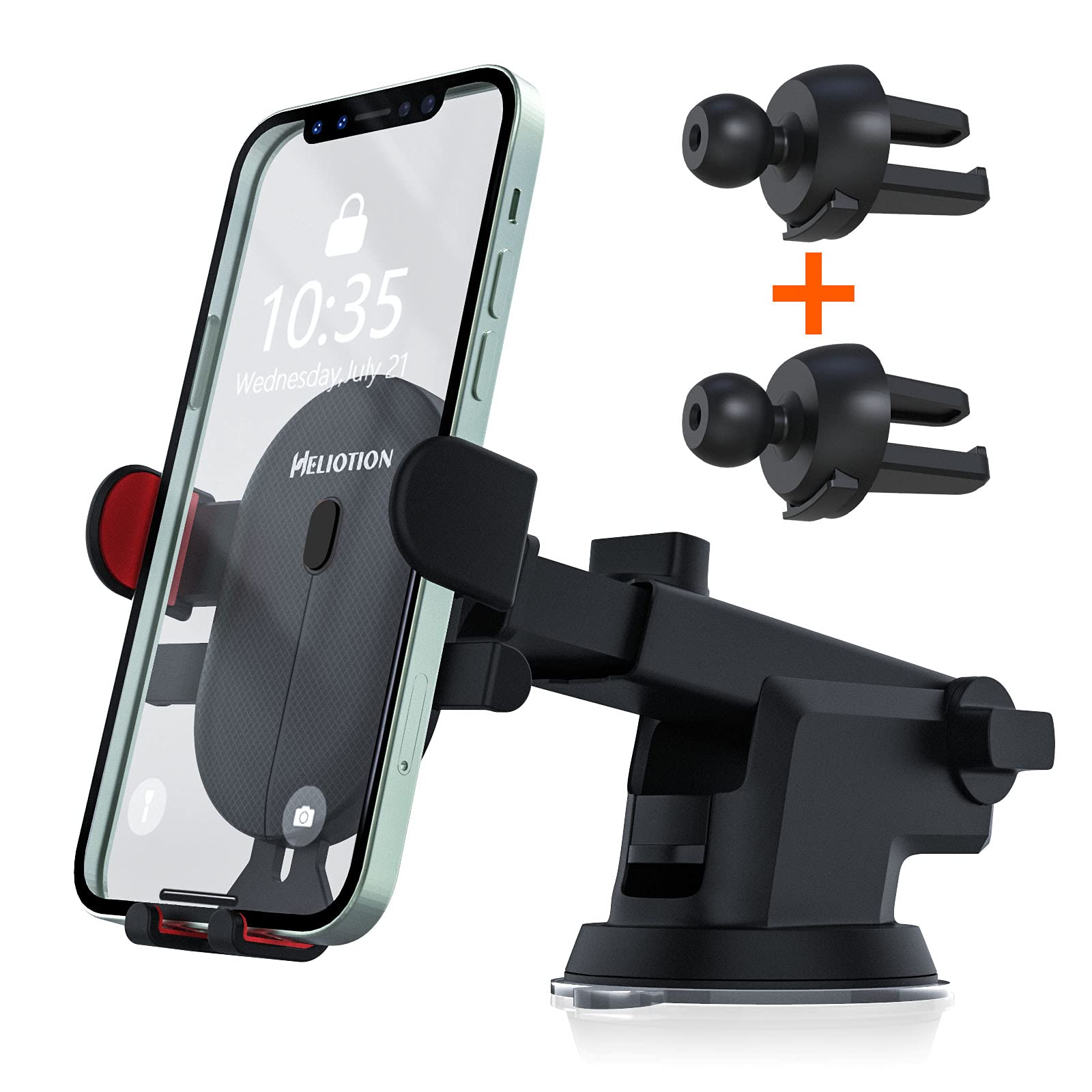 Amazon.co.jp: HELIOTION スマホ 車用 ホルダー 空気吹き出し口