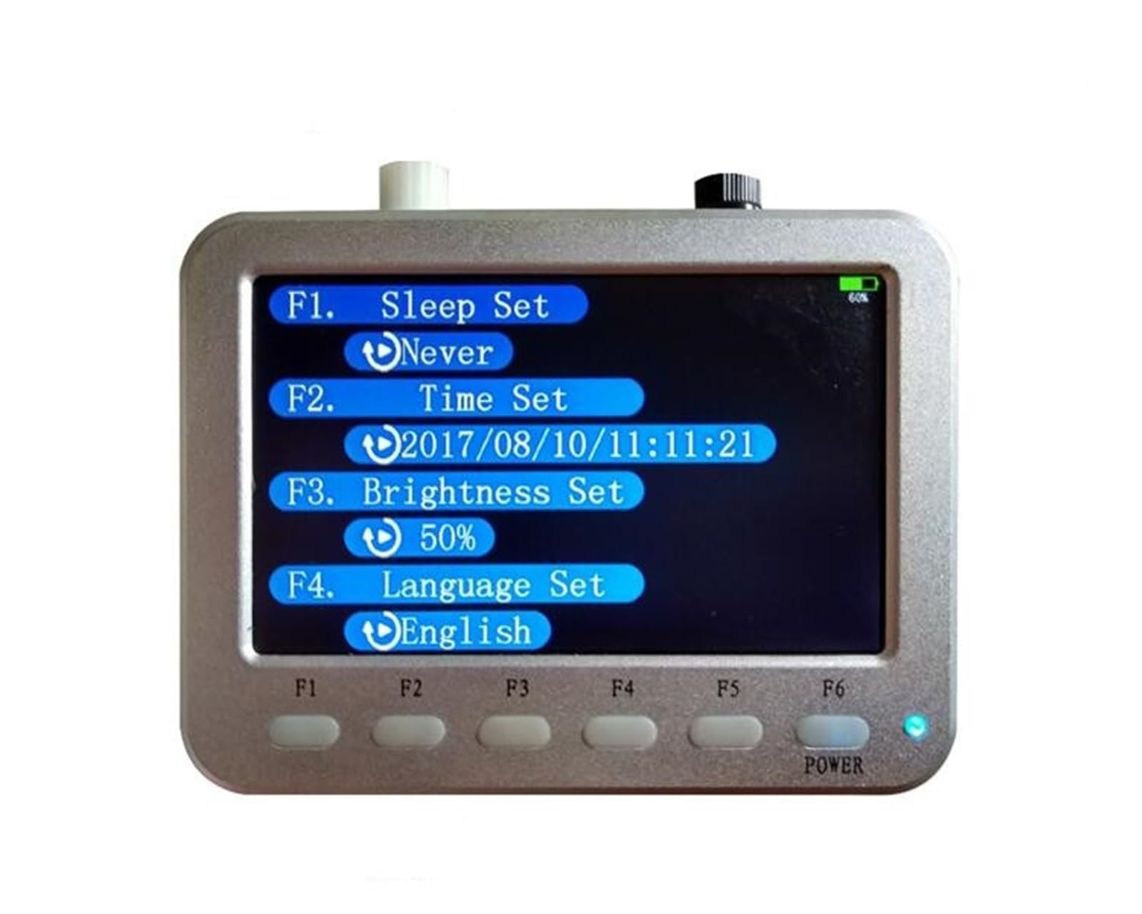 Analizzatore di Spettro Portatile da 10 MHz a 2,7 GHz con Display LCD da 5,0 Pollici, Strumento di misurazione della frequenza del Segnale