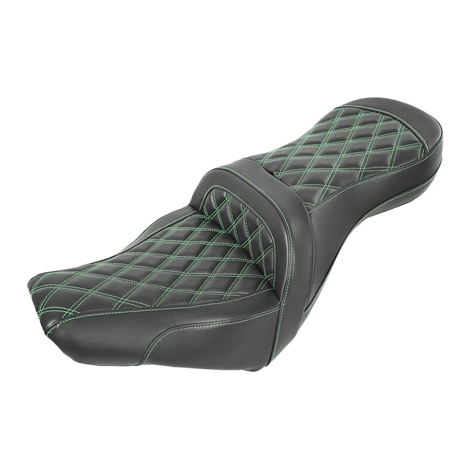 Motocykl Siedzisko Części motocyklowe kolory ściegu Step Up duża sofa pasuje do FXBB/S Softail Street Bob(Green)