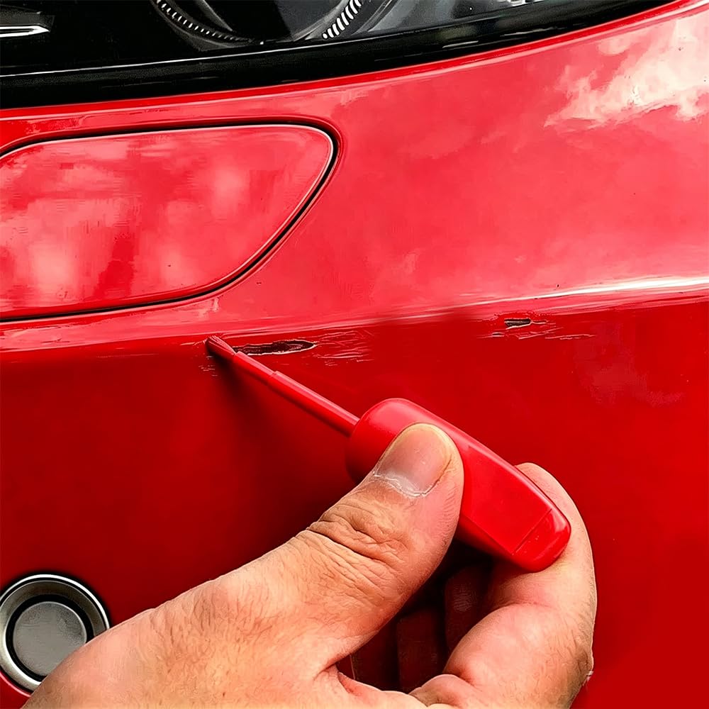 R-timer Car Touch Up Paint Pen for Audi Q2 Bj.2016-2020, Scratch Repair Remover weatherproof Paintwork Restoration Stone Chip Bodywork Repair,Red