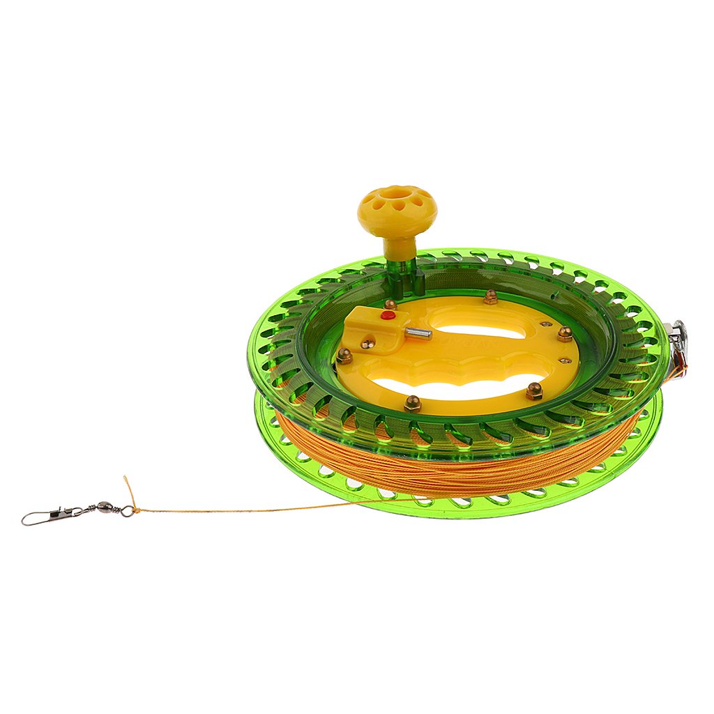 MagiDeal 1 Drachenschnur Spule mit 450m Schnur, Kite Line Winder Drachenleine, Drachenschnur Seilwinde für Drachen, Multifunktionalle Rolle für Outdoor-Sportarten