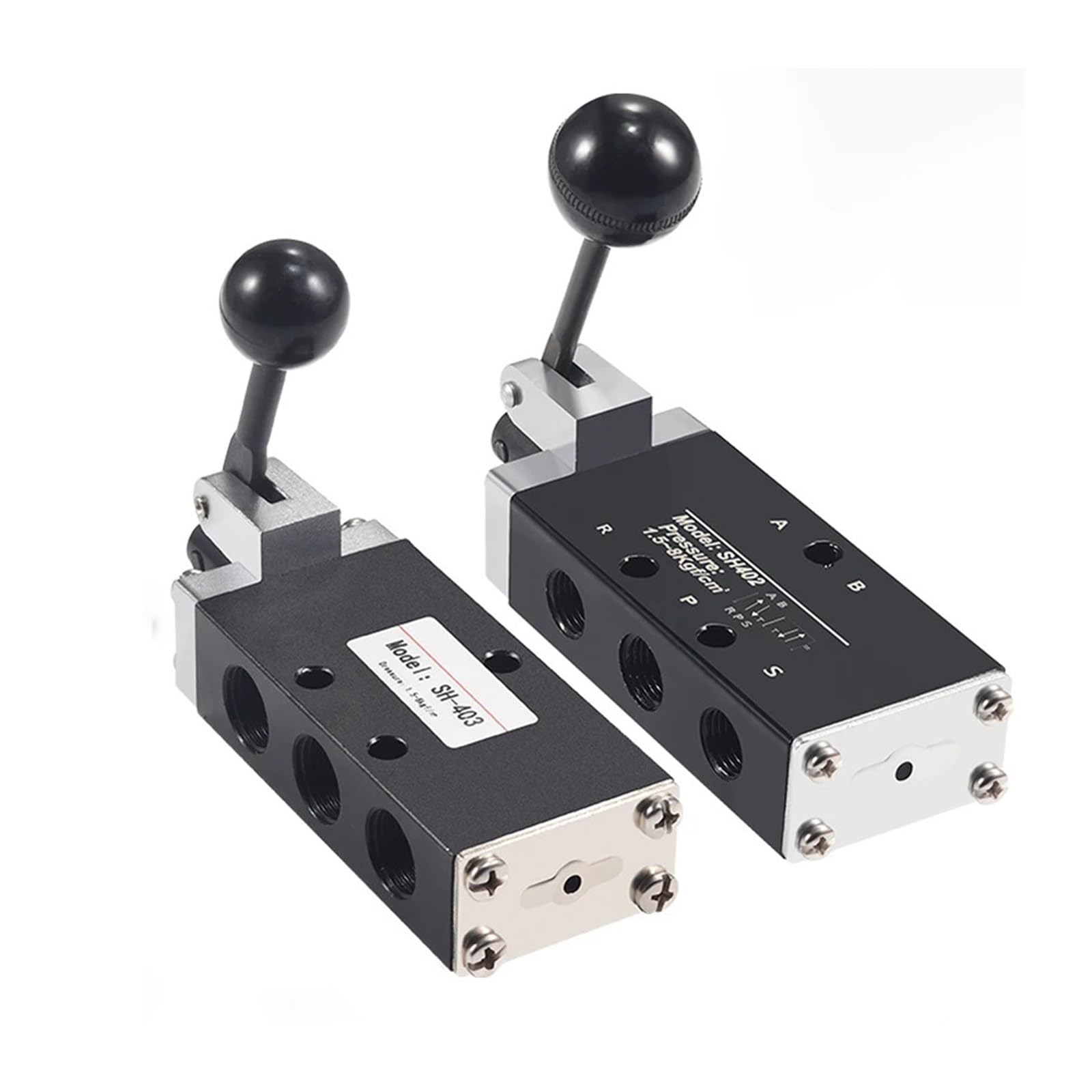 MXXDMOPD 1pcs Two-Position Five-Way Reversing Valve SH-402 Manual Reset SH-403 Hand Control(SH-403)