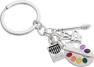 Portable Artist Keychain Unique Painting Tools Inspirational for Art Enthusiasts Birthday Present for Sons Daughters and Graduates Lightweight and Accessory