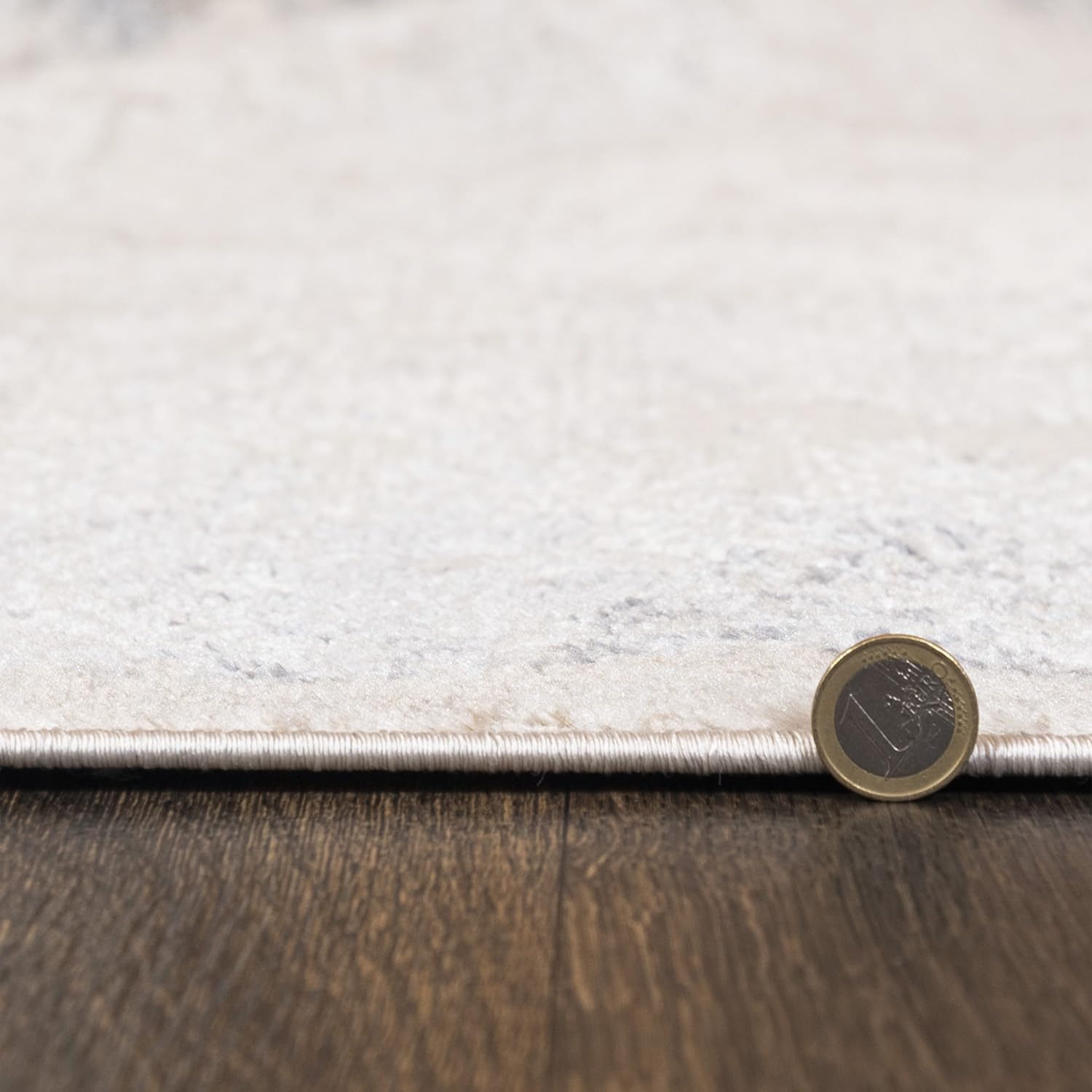 Mazovia Tappeti - Moderno Astratto Tappeto per Soggiorno, Camera da Letto, Sala da Pranzo, Ufficio - Pile Corto Rettangolo - Certificato OEKO-TEX - Elegante Tappeti - Beige Grigio - 160 x 230 cm