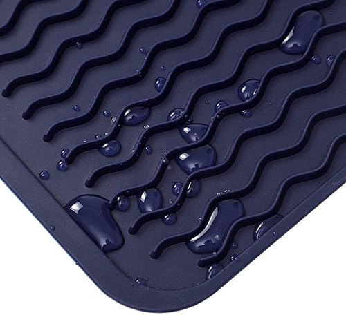 Miniatura 751 de Tapete de silicona para secado de platos para múltiples usos, fácil de limpiar, ecológico, resistente al calor, tapete de silicona para encimera