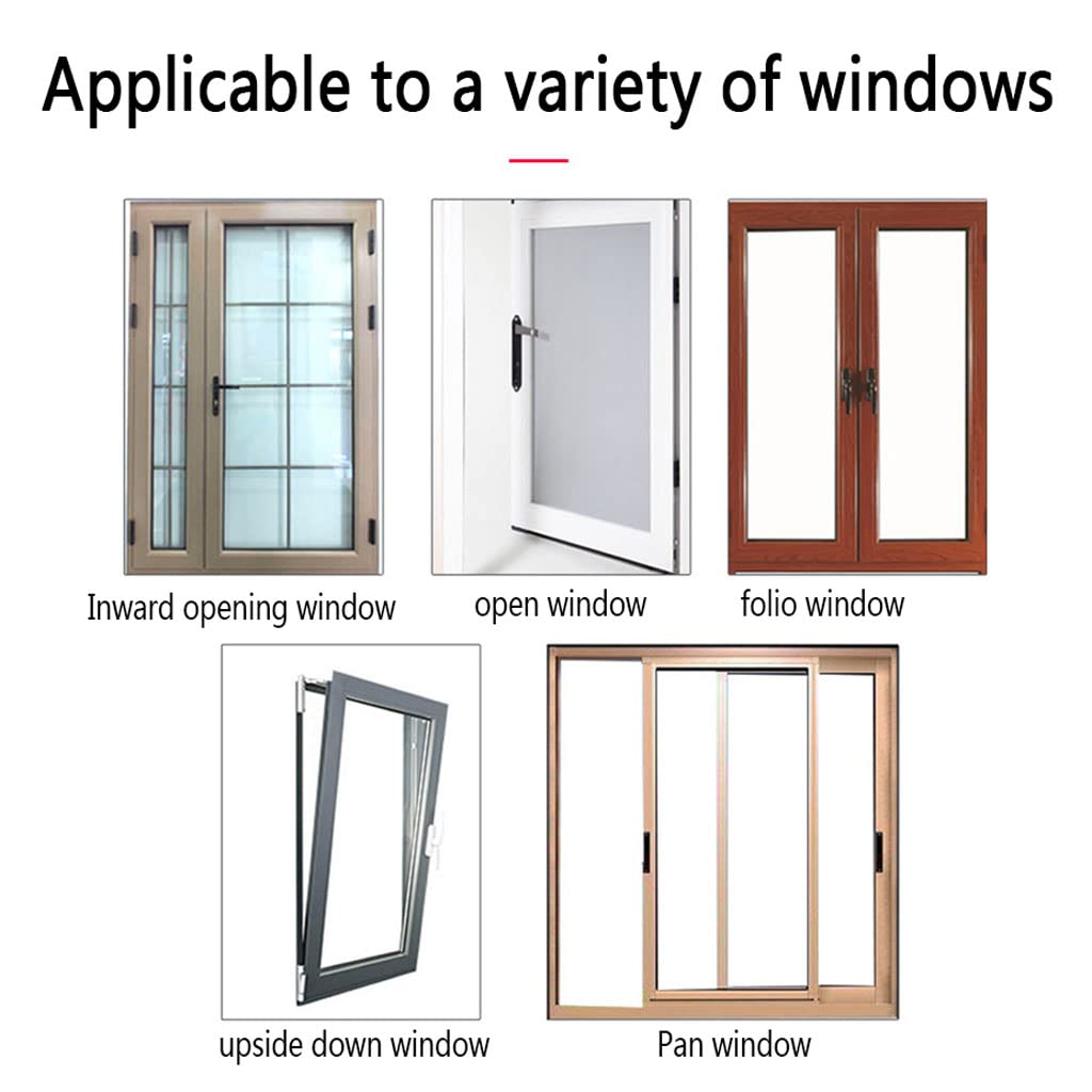 Cerraduras de restricción de Ventana, cerraduras de Seguridad para niños de restricción de Ventana, para Aluminio, Madera, Marcos de Ventana de Metal, Cerradura de Ventana de segur