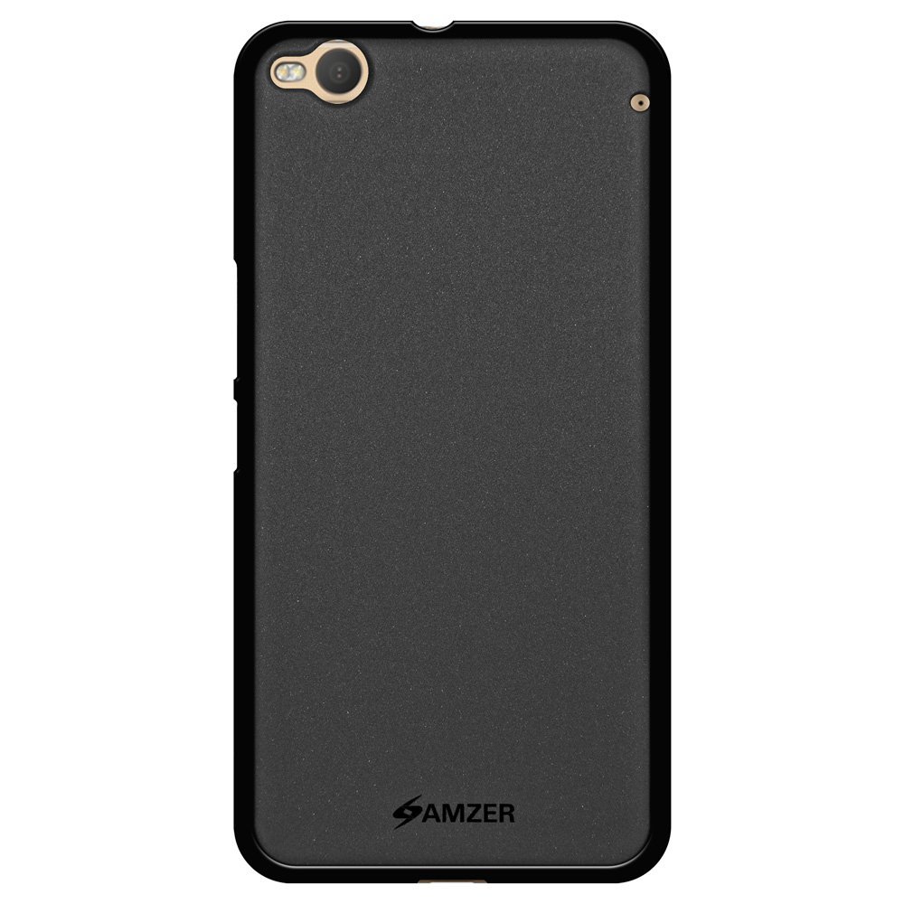 AMZER Pudding Soft Gel TPU Fit Case Cover Skin for HTC One X9 – Retail Packaging – Black