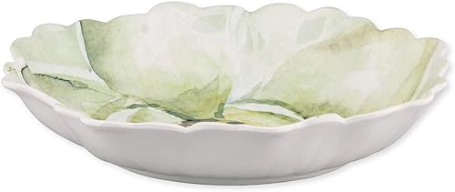 Supreme Housewares Magnolia - Cuenco de melamina en forma de pétalo, sin BPA, diseño floral para ensalada, fruta, pasta o entretenimiento al aire
