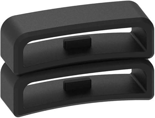 Miniatura 2 de Chofit 18mm/ 20mm / 22mm / 24mm / 26mm / 28mm Rubber Fastener Rings Silicone Watch Bands Wristband Free Loops Keepers Replacement Watch Band