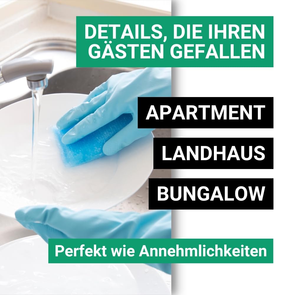 GPQ - Flüssiges Geschirrspülmittel 15 ml. | 250 Stk. | Amenities Handgeschirrreiniger | Fettlöser/Entfetter | Ohne Parabene | B&B, Landhaus, Camping, Appartement... | Made in EU