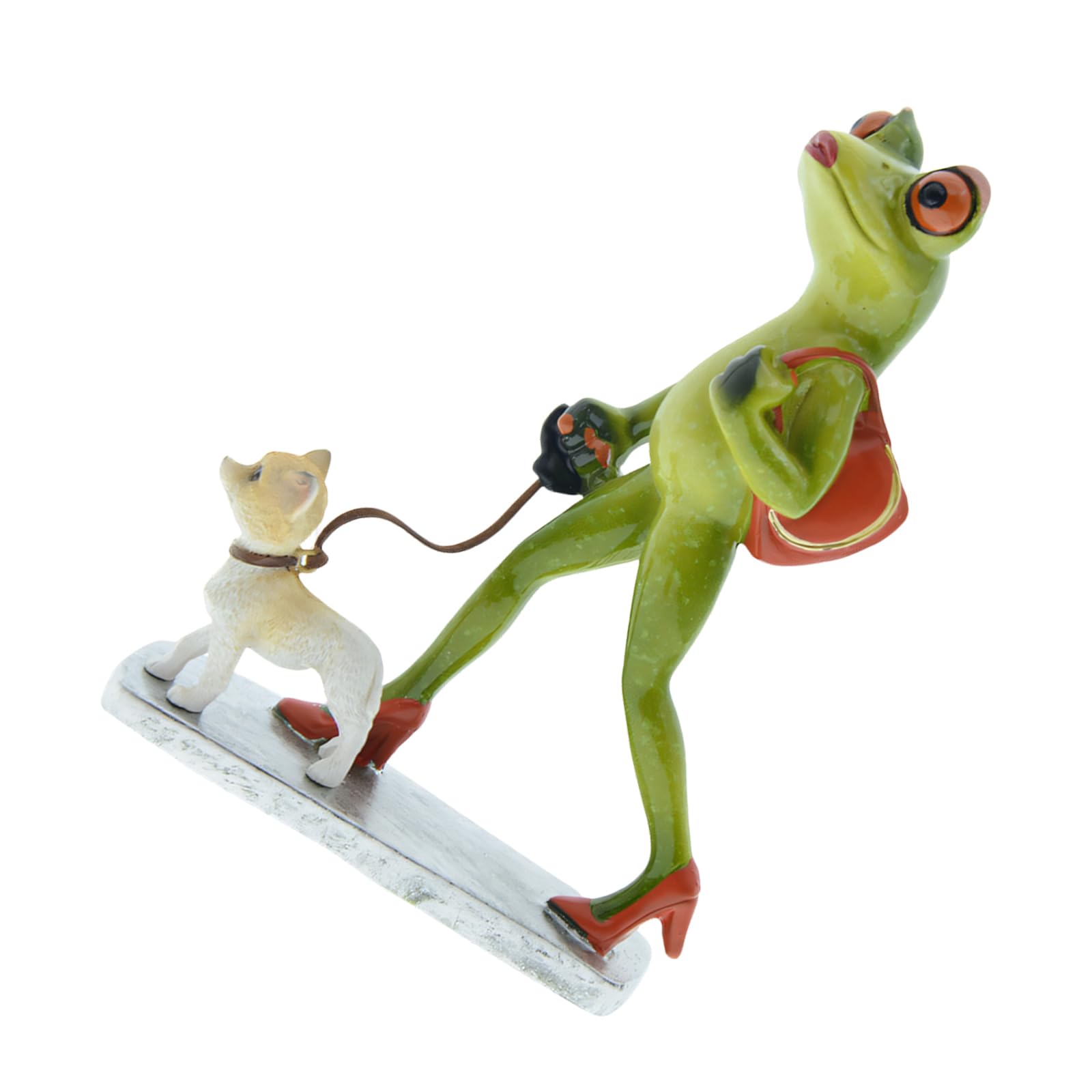 Piceioep Scandinavian Styles Frogs and Dog Resin Statue Elegant Animal Decors Fashion Statue for Home Decoration Resin Animal Figurine