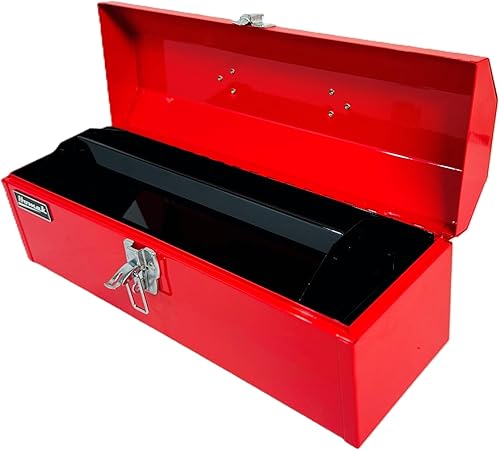 Miniatura 3 de Caja de herramientas portátil de acero para techo de cadera Homak, roja, corta, 19 pulgadas