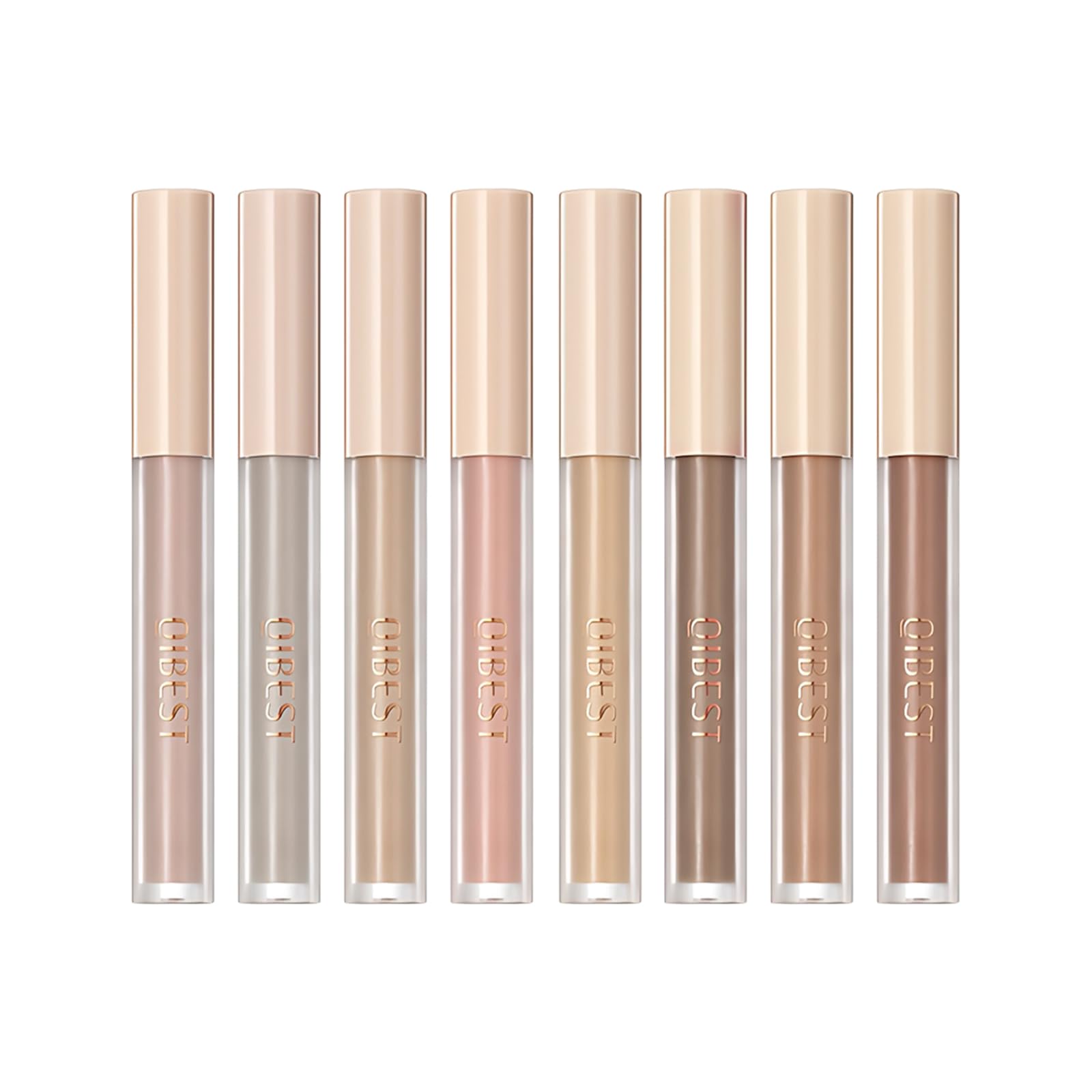 Natuce sombras de ojos mate, 8 Colores Para Rostro Y Ojos,crema suave cremosa sombra de ojos líquida,Sombra de Ojos de Larga Duración con Alta Pigmentación, sombra de ojos seca rápida adecuada (Set A)