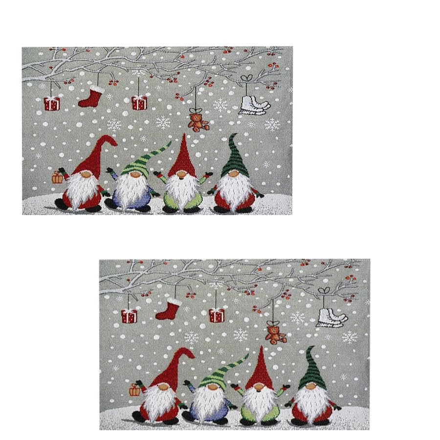 Gobelin platzdeckchen Weihnachten 17 2 Stück Tischset Mitteldecke Platzdeckchen Gobelin Winter Weihnachten...