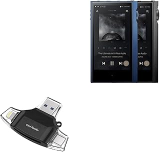 BoxWave Smart Gadget Compatible with Astell & Kern Kann Alpha - AllReader SD Card Reader, microSD Card Reader SD Compact USB - Jet Black