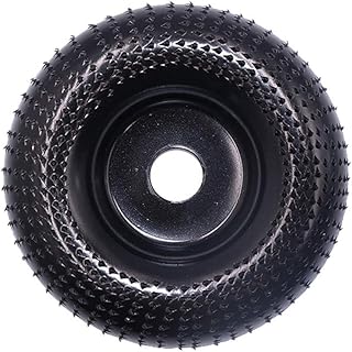 Wood Grinding Wheel, Wood Carving Shaping Disc Tungsten Carbide Wood Sanding Carving Rotary Tool Angle Grinder Abrasive Disc for for Angle Grinder Shaping Polishing (Black)
