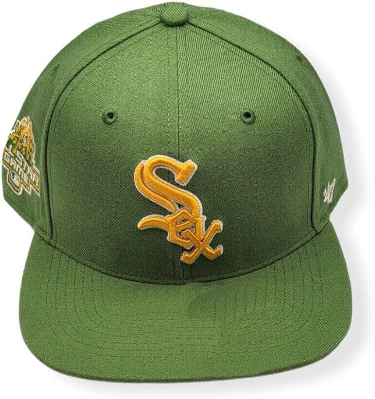 47 Brand Fatigue Green ASG Sure Shot Captain Adjustable Cap - MLB, Structured Flat Bill Baseball Hat