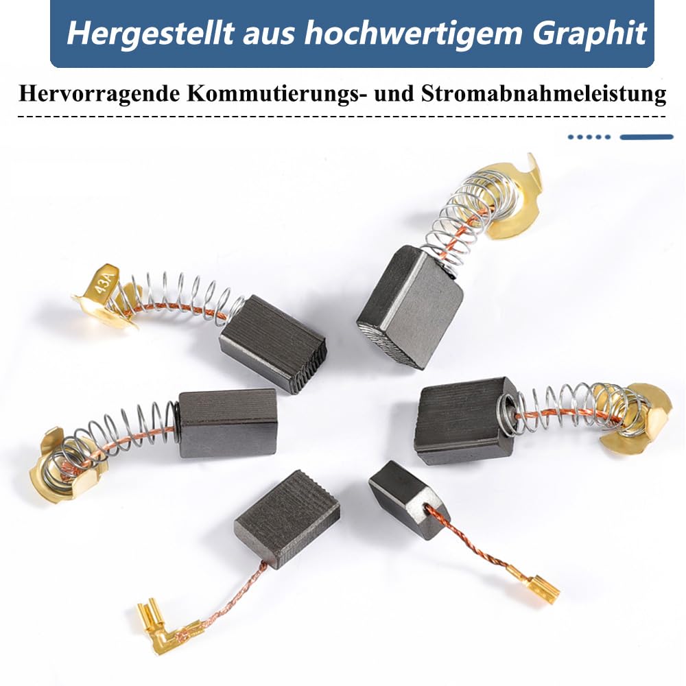 10 Pezzi Smerigliatrice Angolare Spazzole In Carbonio - Foto 5