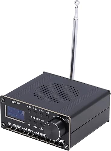 Miniatura 4 de Receptor de radio DSP banda completa DSP FM AM Si4732 puerto USB portátil recargable con antena